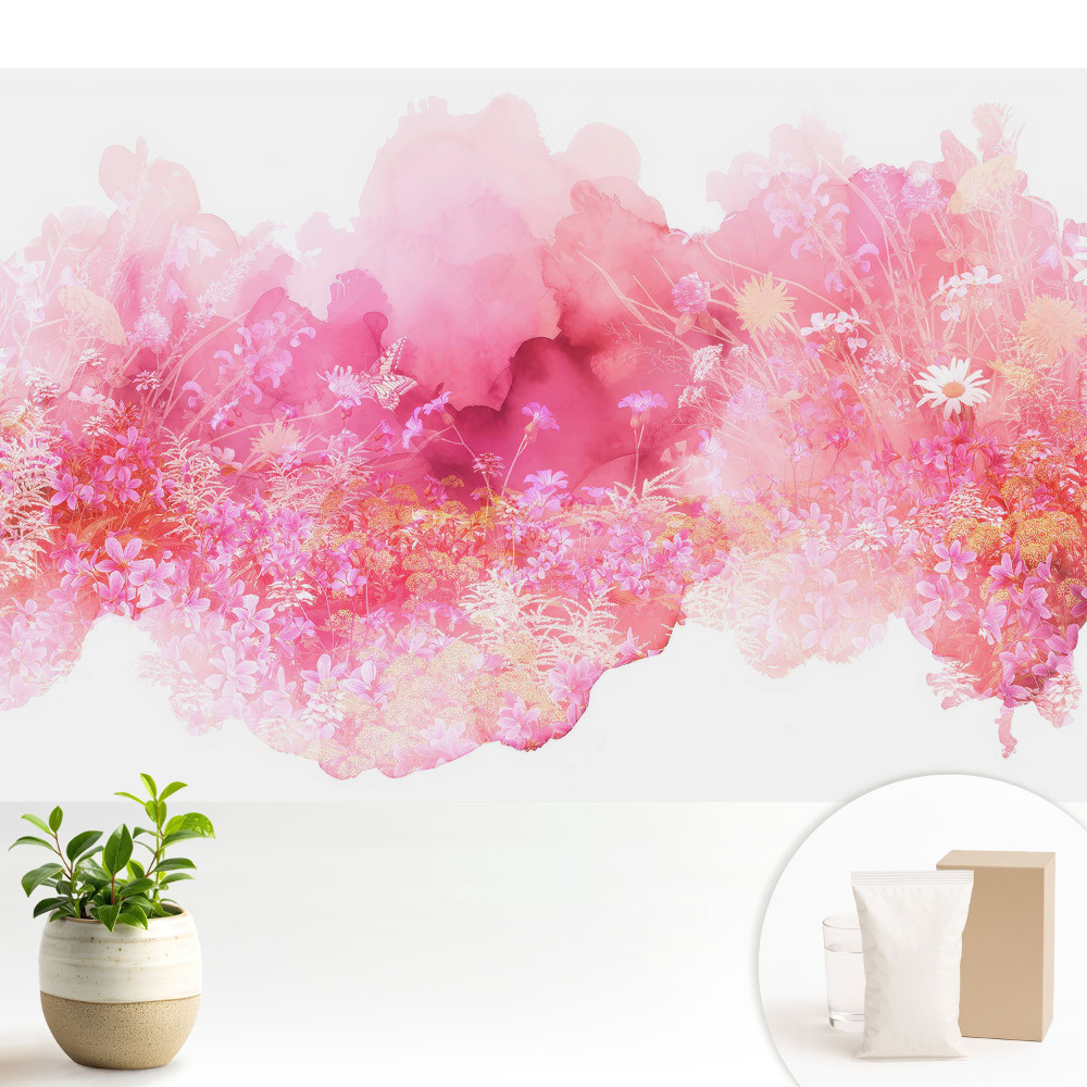 Abstracție florală roz