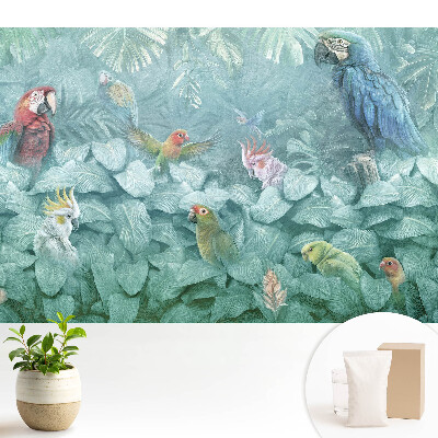 Papagali colorați în jungla tropicală