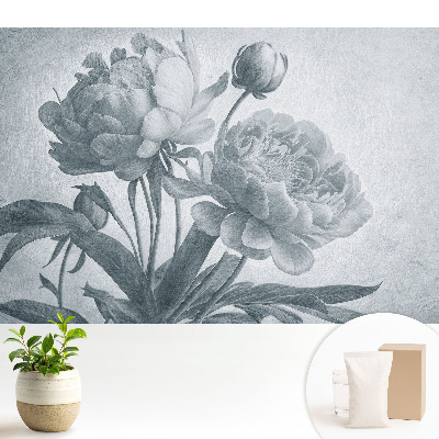 Structura elegantă a florilor delicate gri