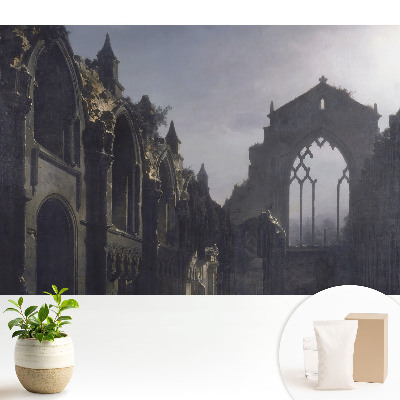 O ruină gotică simetrică din punct de vedere arhitectural