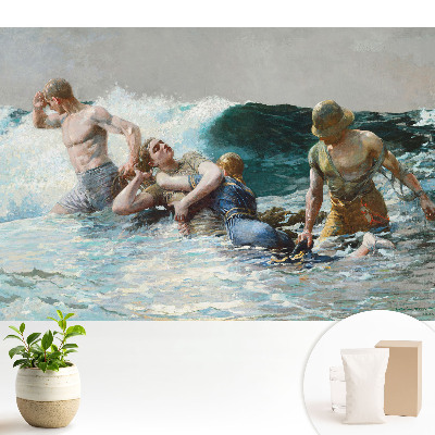 Lupta dramatică împotriva valurilor mării