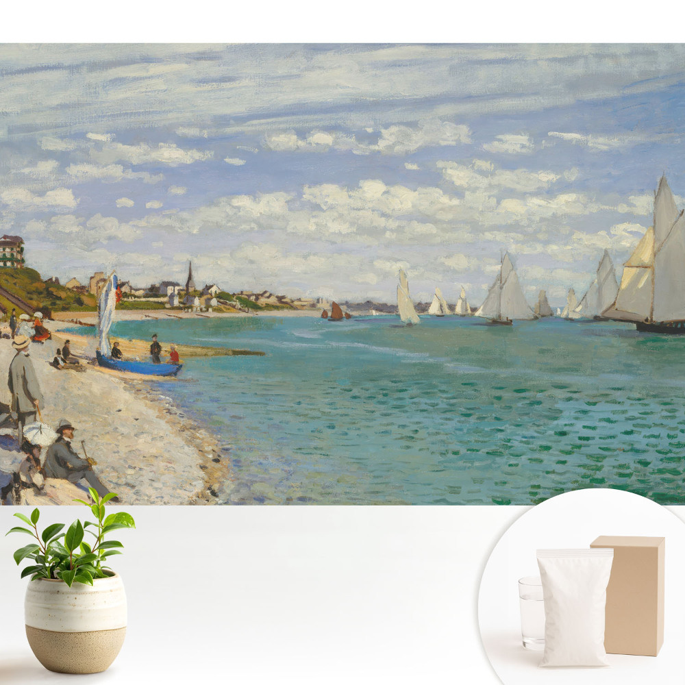 Plajă cu peisaj marin impresionist