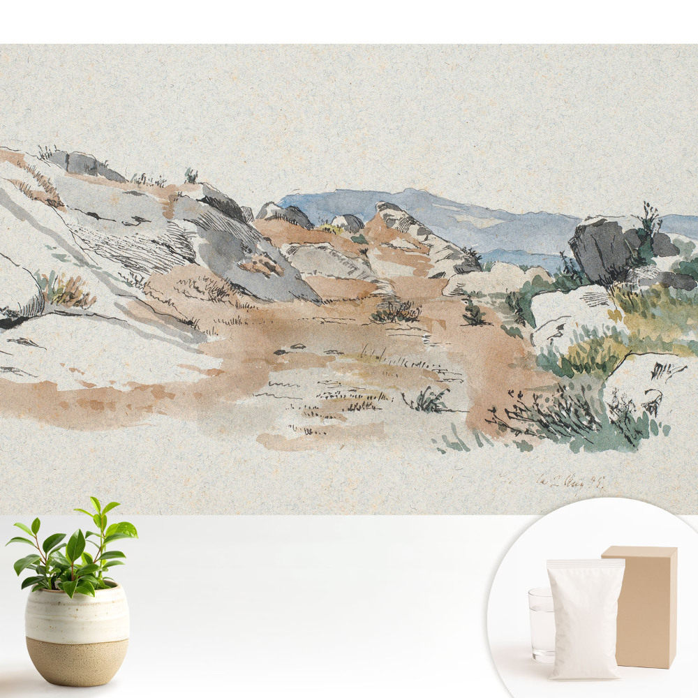 Peisaj stâncos, peisaj liniștit, culori delicate