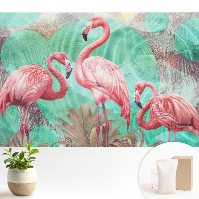 Flamingo în turcoaz