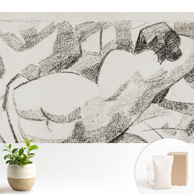 Figură culcată, stil impresionist, atmosferă calmă