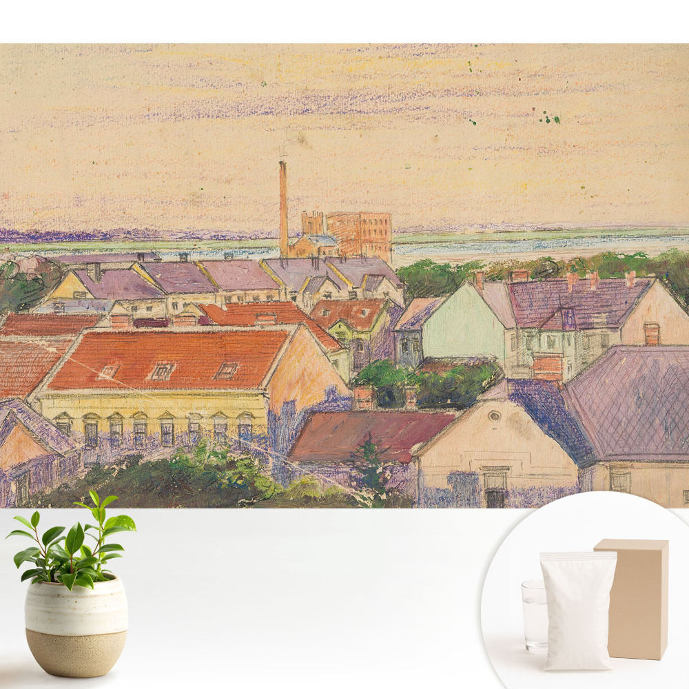 Un oraș atmosferic în nuanțe pastelate