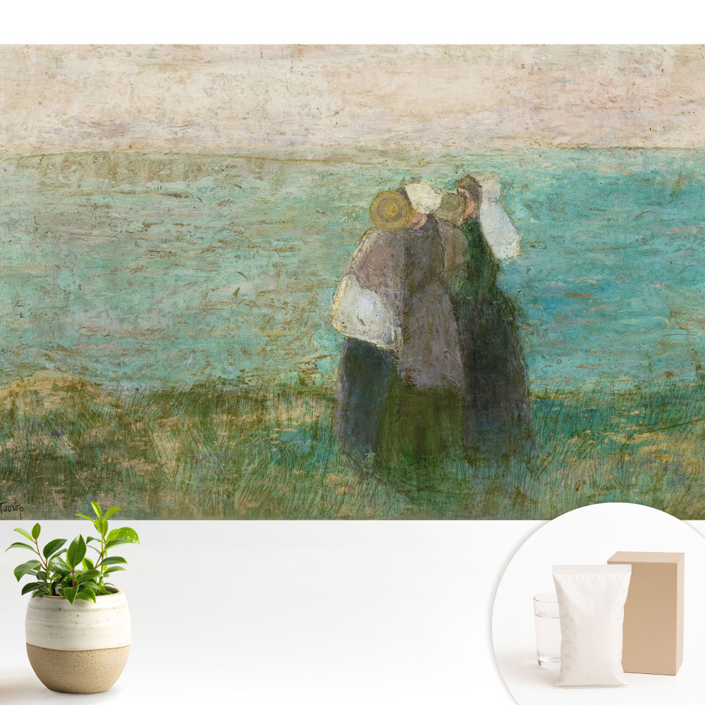 Observatori pașnici pe țărmul mării