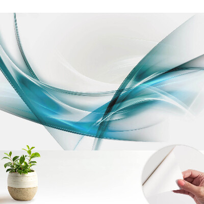 Linii abstracte și valuri în nuanțe de albastru