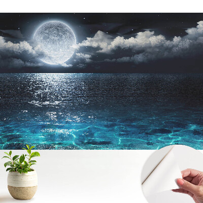 Armonia peisajului lunar dintre apă și cer