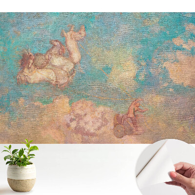 Cai luxoși pe fundalul norilor