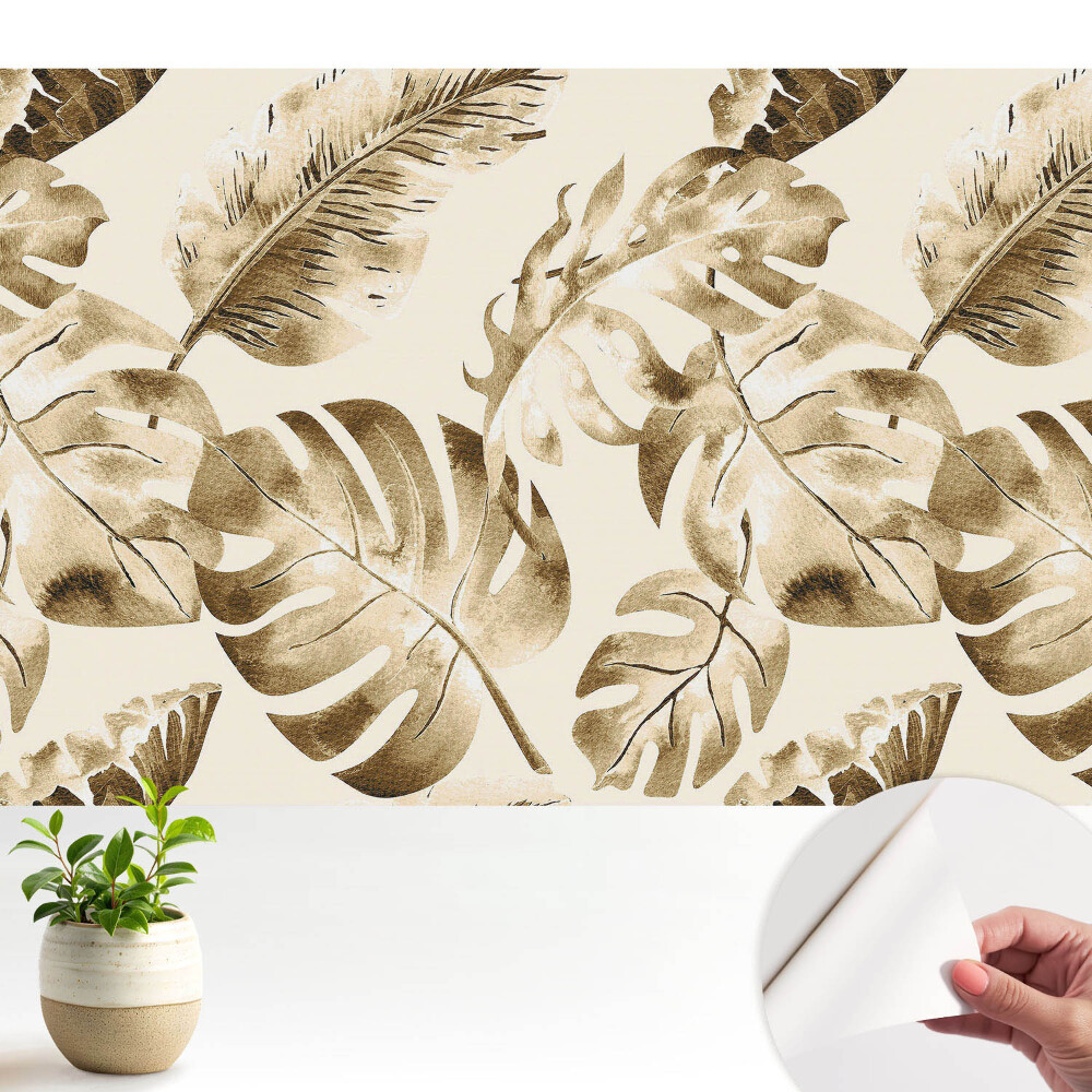 Model clasic cu frunze tropicale