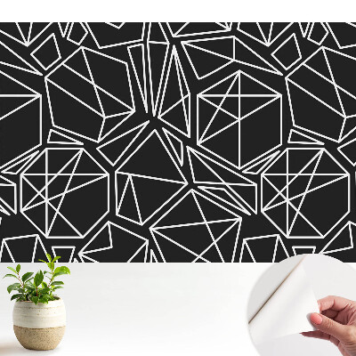 Figuri geometrice pe fundal negru