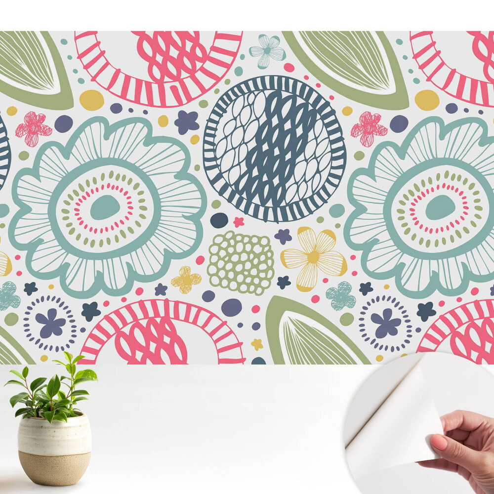 Flori contemporane și modele geometrice