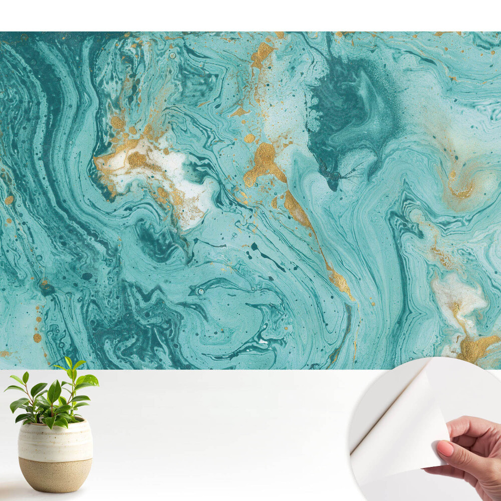 Modele abstracte turcoaz, eleganța culorilor