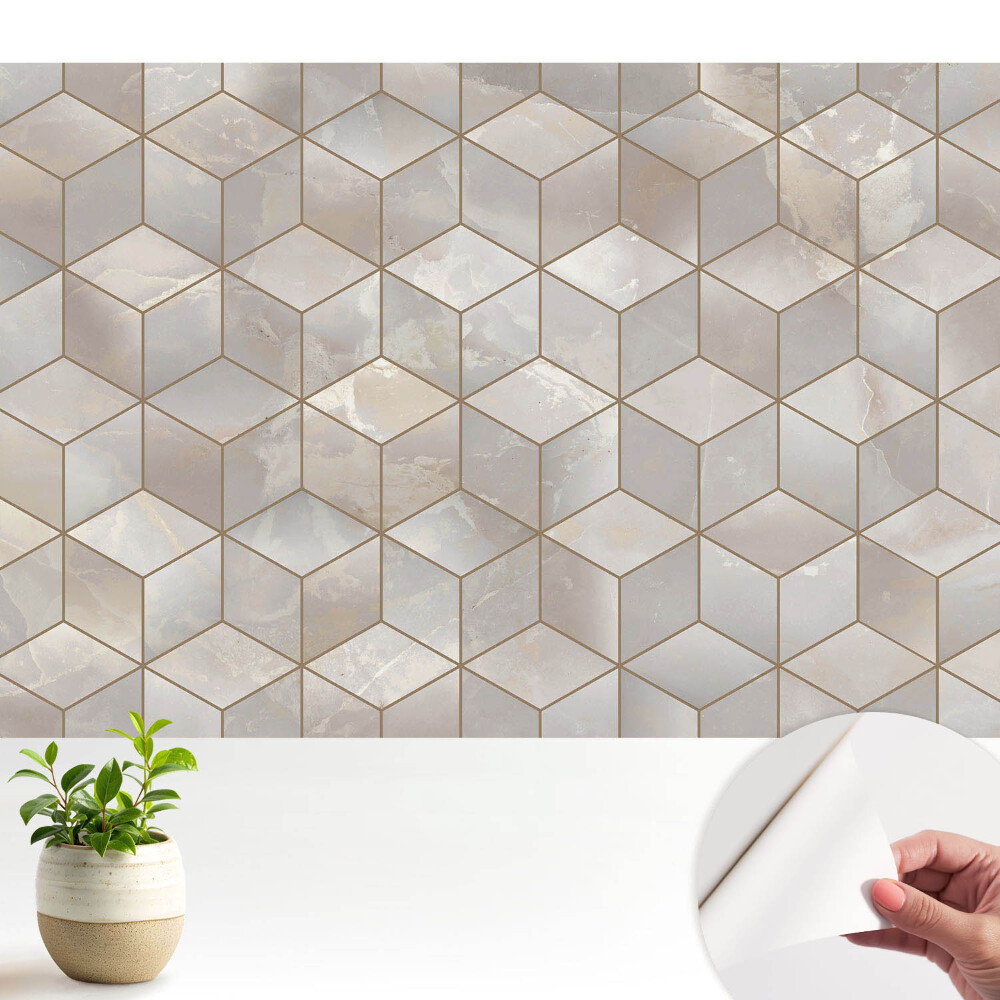 Mozaic geometric modern în nuanțe de gri