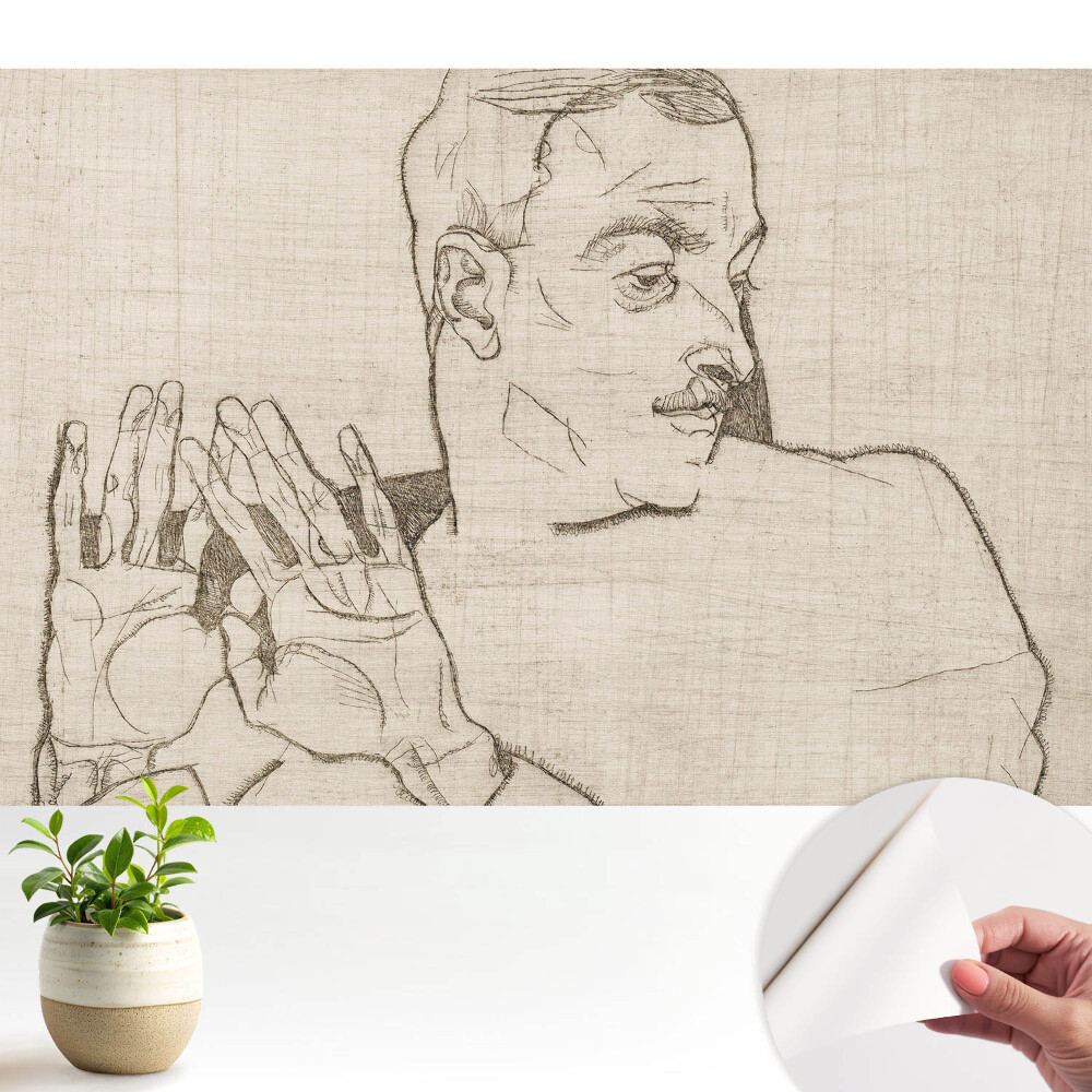 Schiță minimalistă a unei figuri și a unui gest