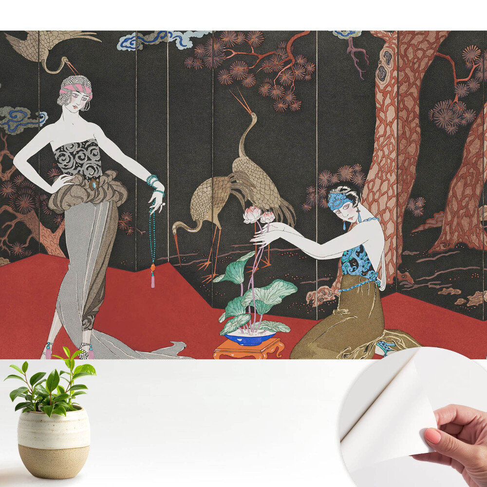 Figuri Art Deco și natură