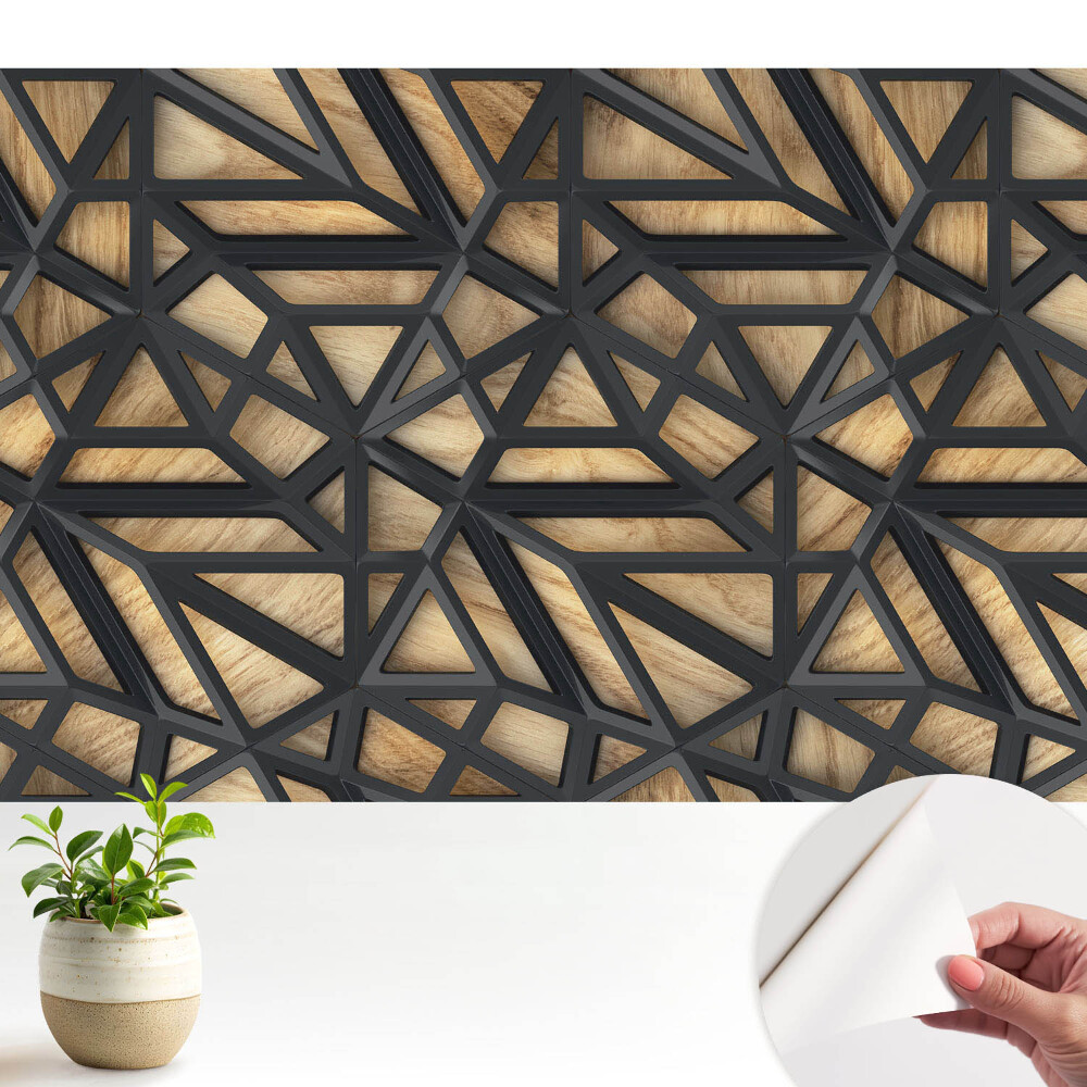 Triunghiuri geometrice armonie lemn