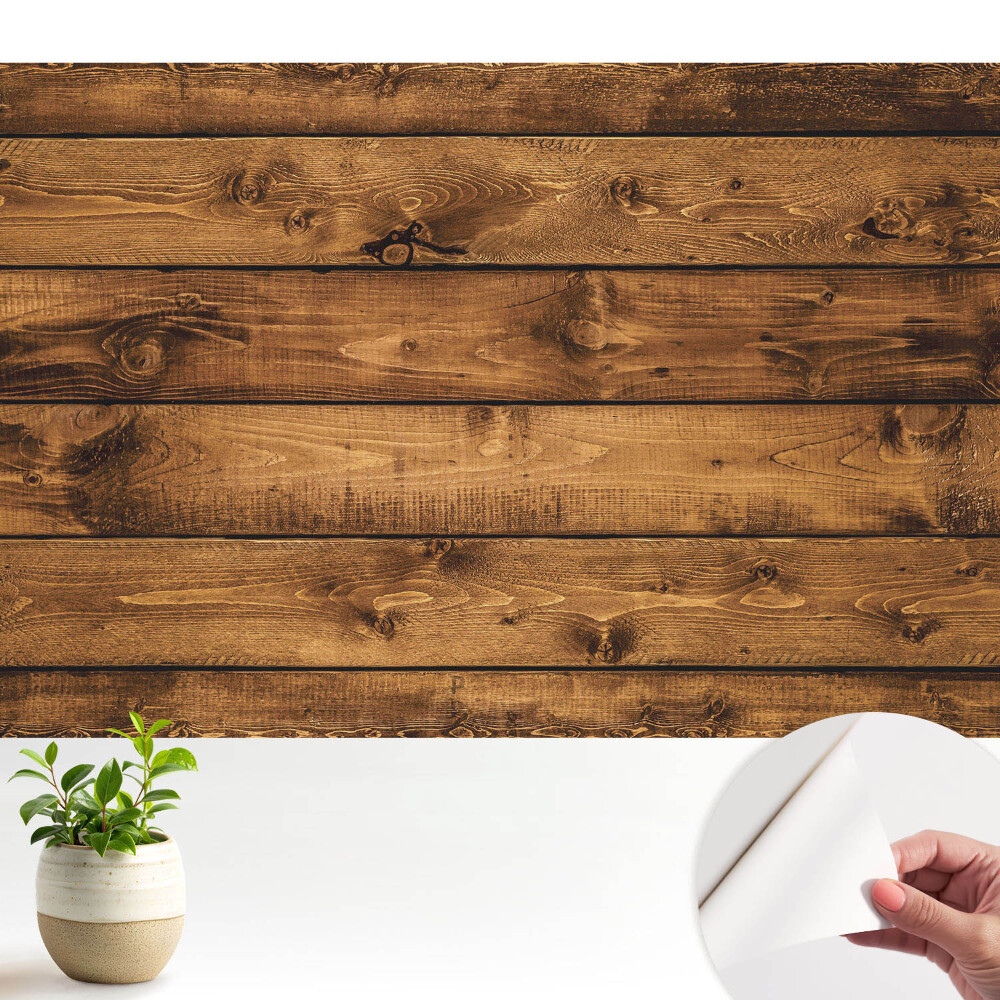 Scânduri rustice din lemn în armonie