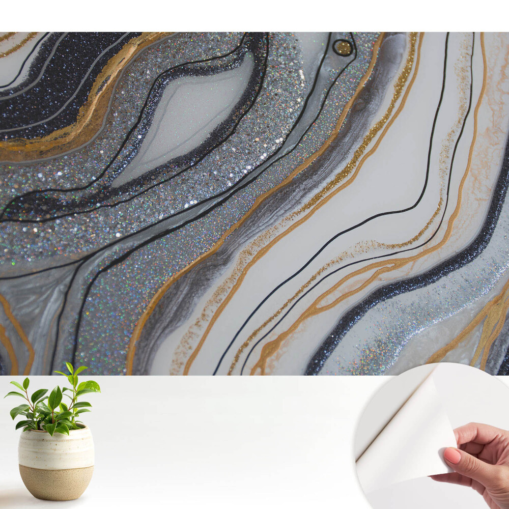 Valuri abstracte strălucesc elegant.