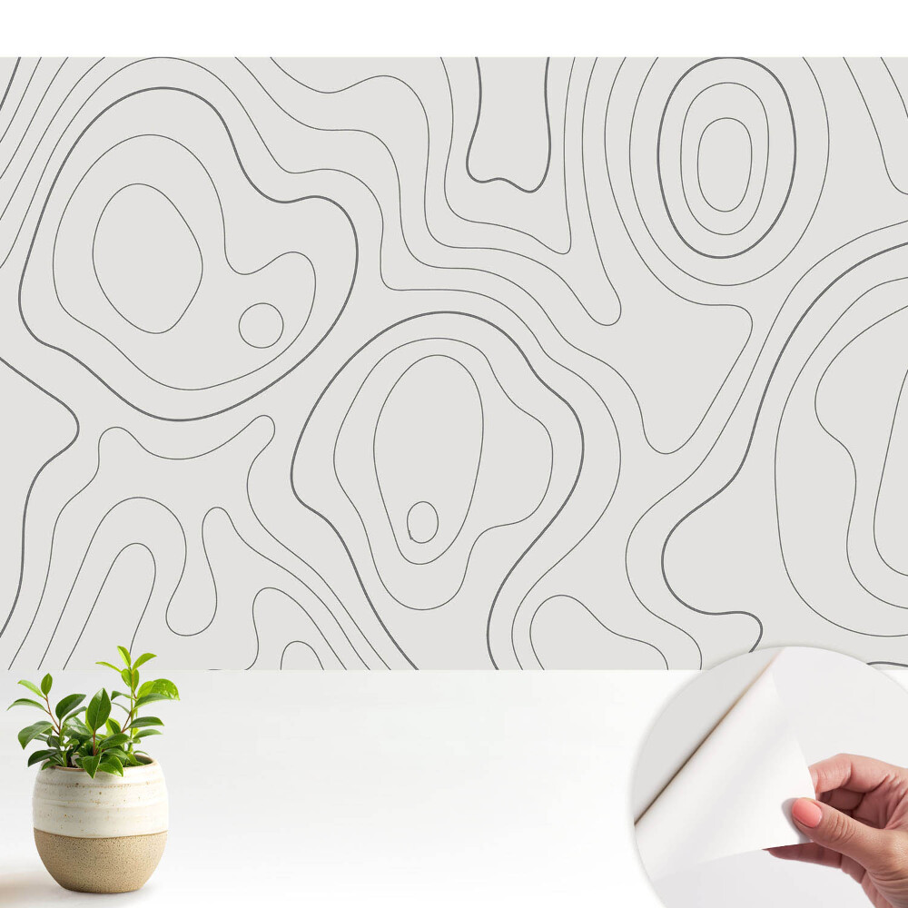 Contururi de linii de valuri abstracte