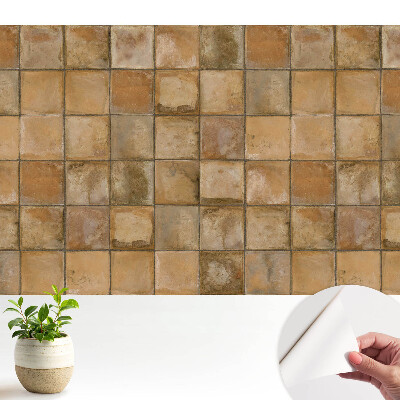 Plăci pătrate în nuanțe calde