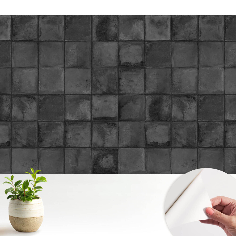 Plăci dreptunghiulare gri cu model geometric