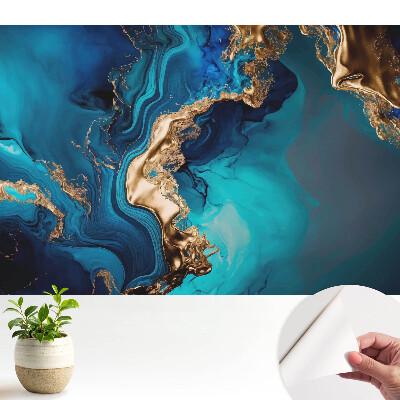 Combinație abstractă de albastru și galben