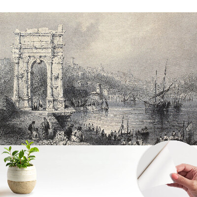 Un port istoric cu un arc antic