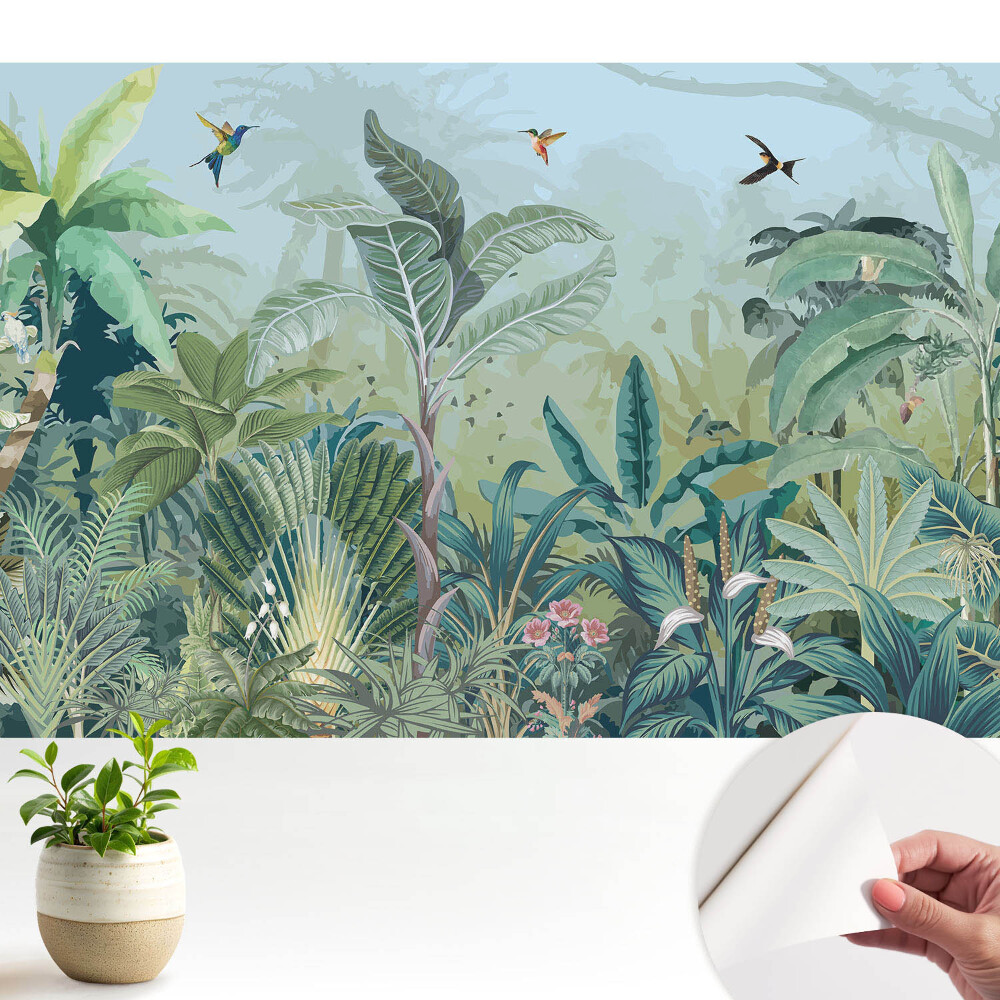 O junglă exotică plină de verdeață