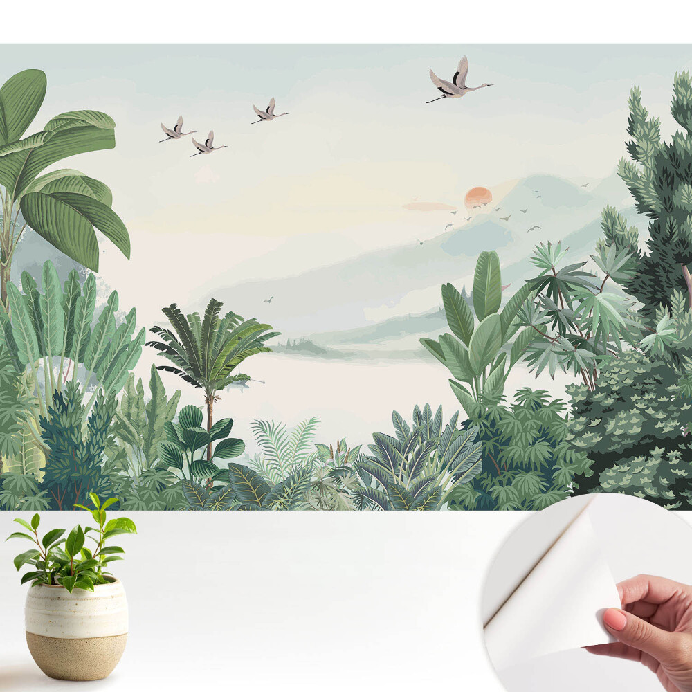 Peisaj exotic din junglă naturală