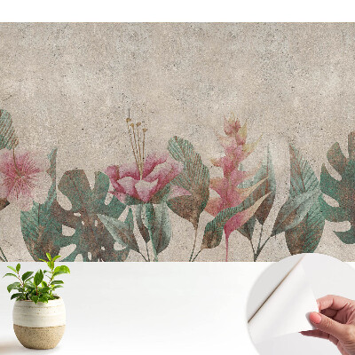 Armonie vintage de flori și frunze pastelate