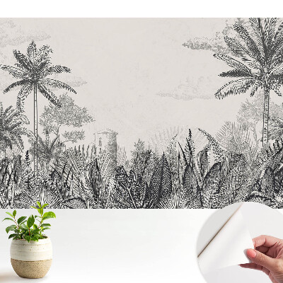 Palmieri exotici și o clădire misterioasă