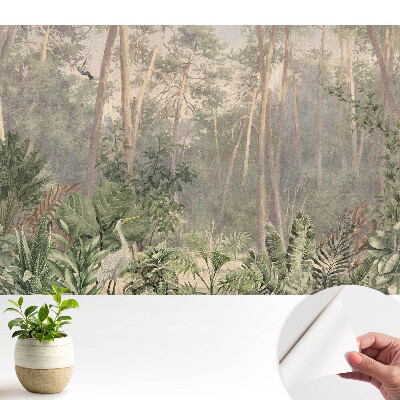 Temă naturală pastelată de pădure tropicală