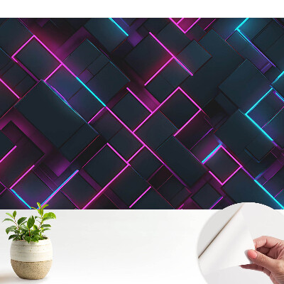 Forme geometrice cu iluminare din spate cu neon