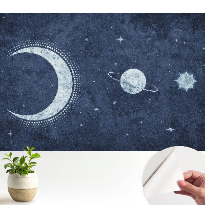 Noapte spațială luminată de lună