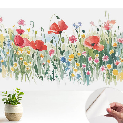 Flori în pajiște, culori pastelate, natură