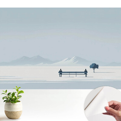 Pace pe o bancă sub un copac