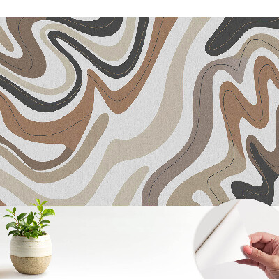 Linii abstracte în tonuri de pământ