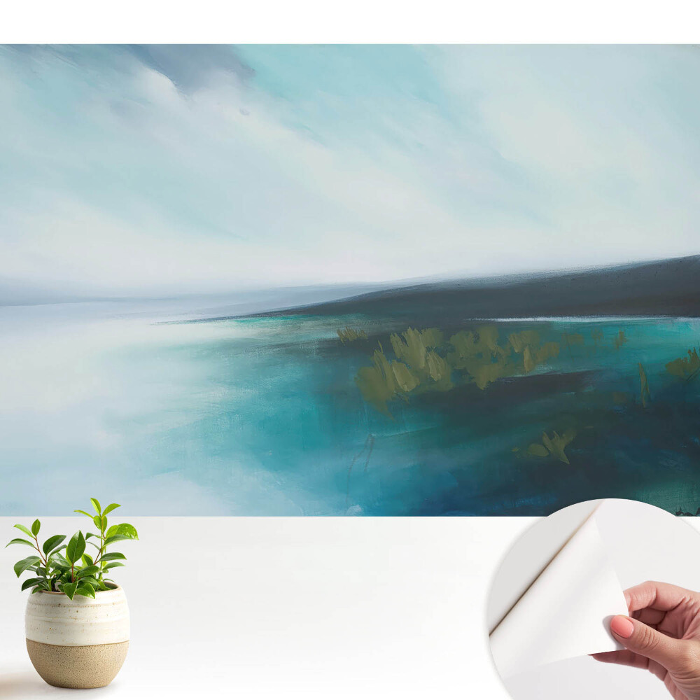 Peisaj albastru abstract