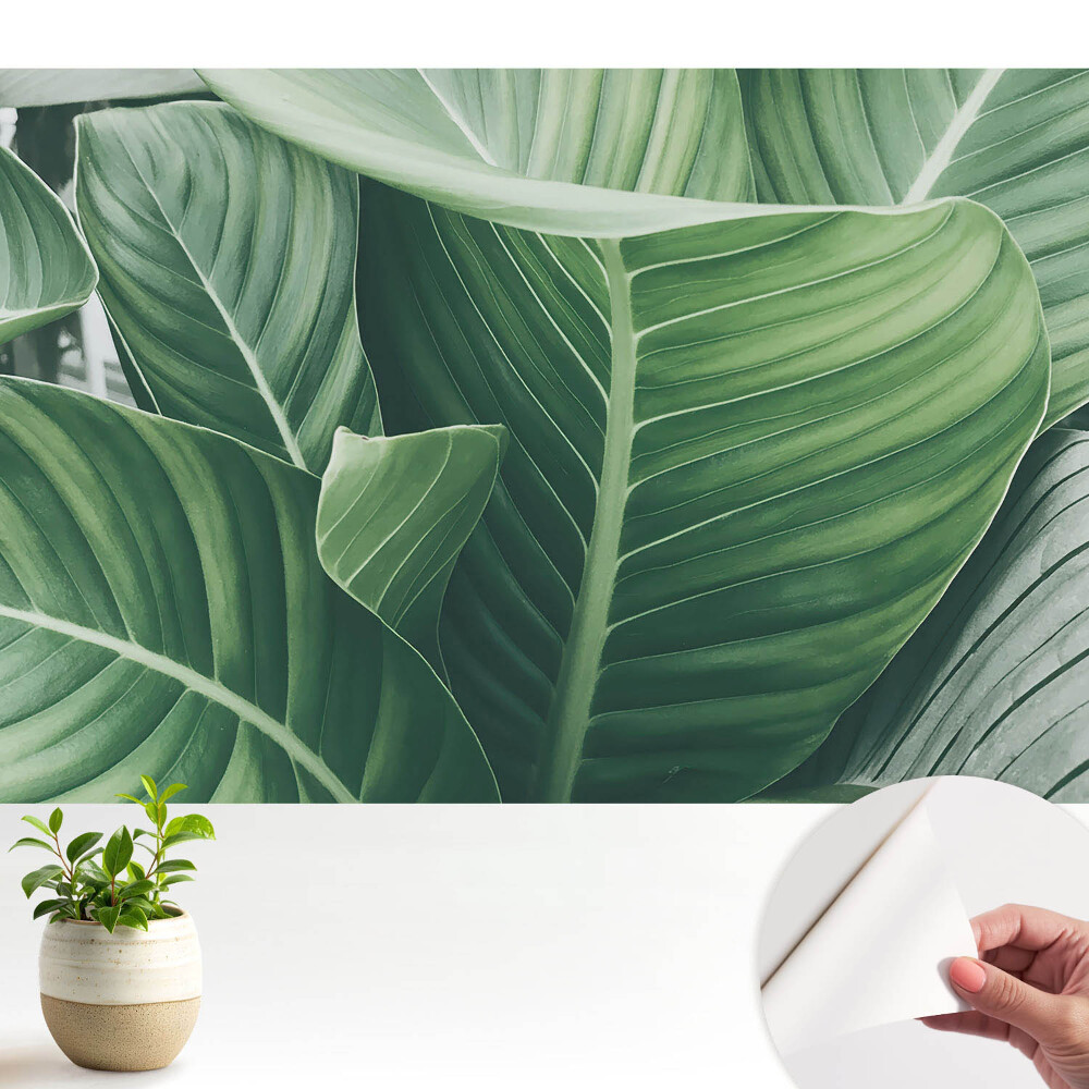 Frunze verzi în design modern, cu aspect natural și tonalități armonioase