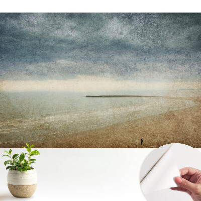 Coastă la apus, stil retro, atmosferic