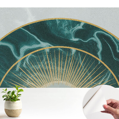 Semicerc decorativ din marmură verde