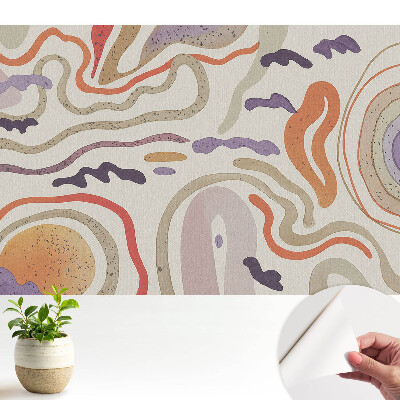 Linii și forme abstracte colorate