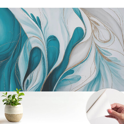 Forme lichide albastre abstracte