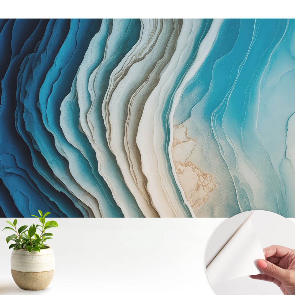 Valuri abstracte în nuanțe de albastru