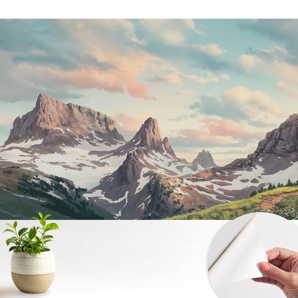 Peisaje montane pitorești cu nori