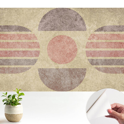 Model geometric retro în culori pastelate