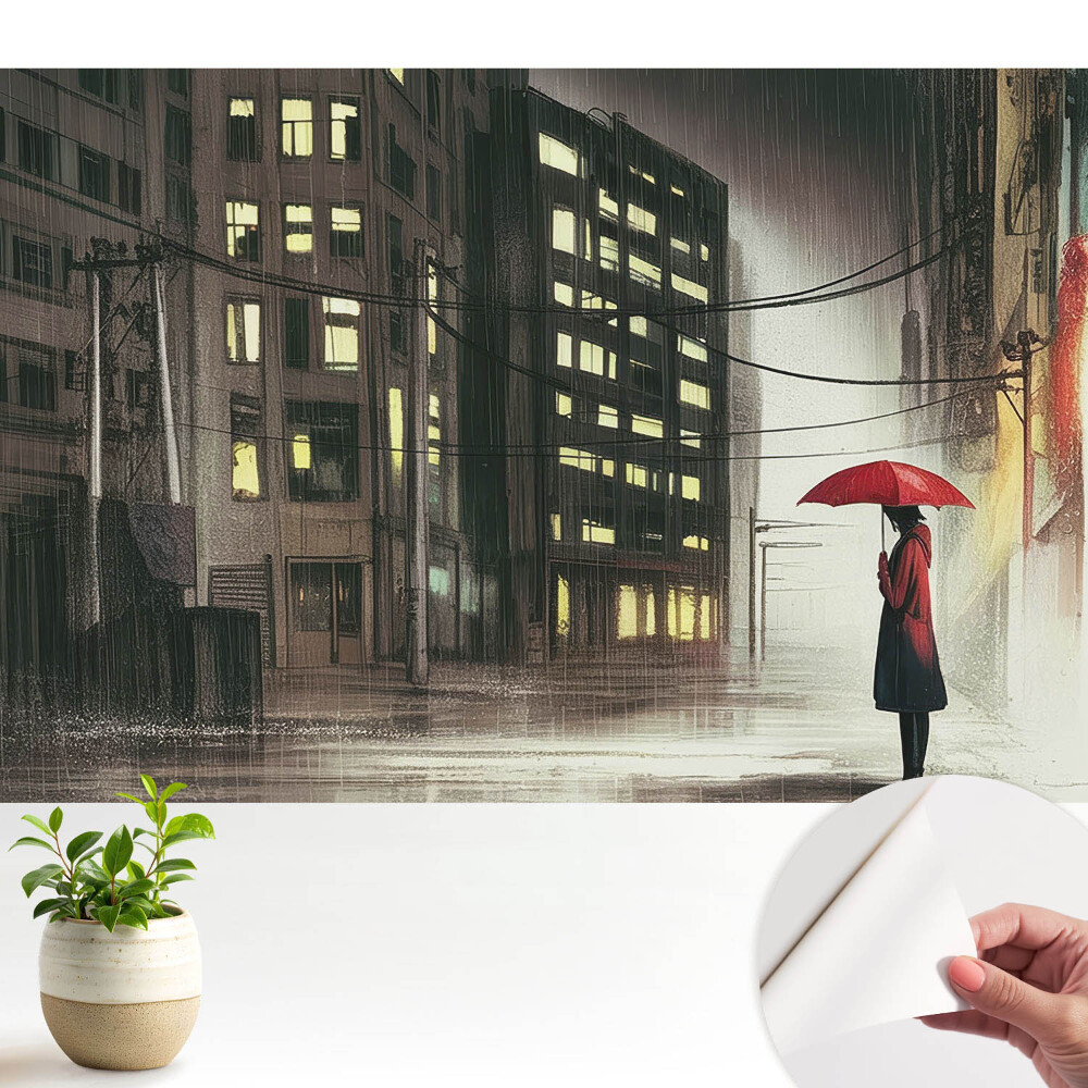 Misterul stării de spirit ploioase din oraș, noapte