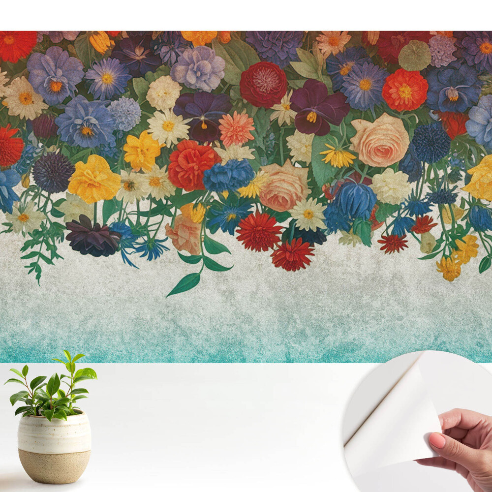 Motiv floral rustic de armonie.